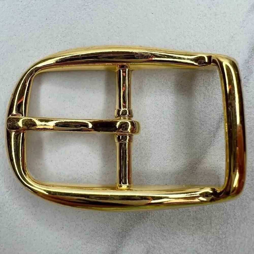 Vintage Gold Tone Simple Basic Belt Buckle for up to 1 Inch Belt